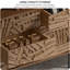 Commode d'appoint moderne tridimensionnelle en bois-111667370