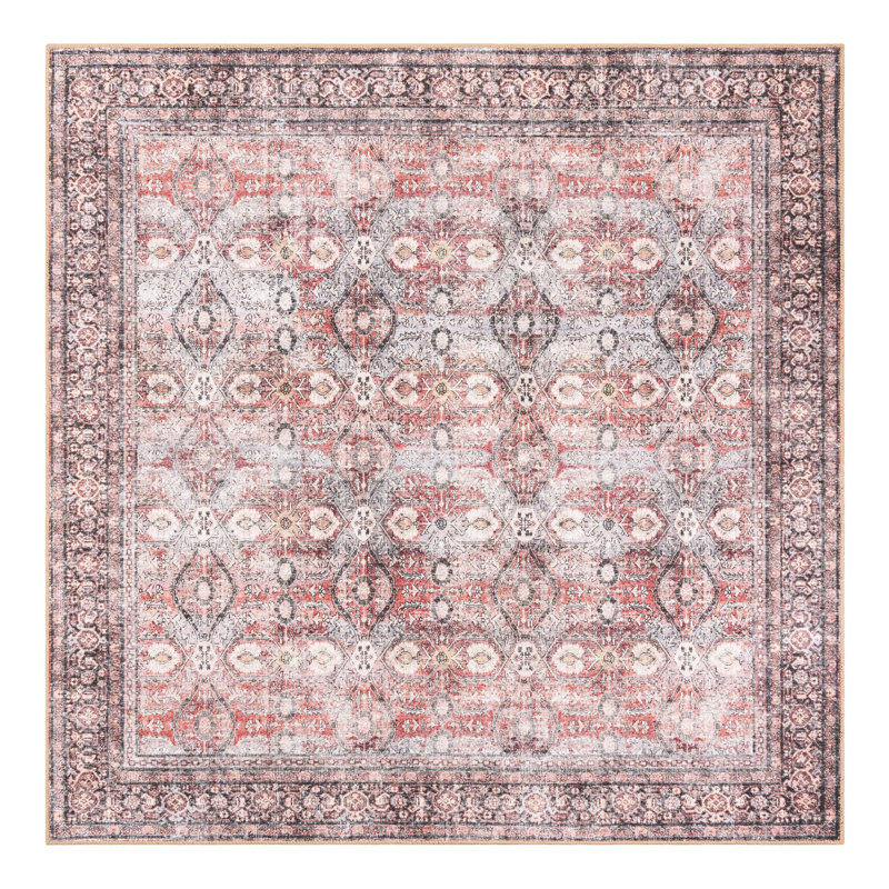 Bungalow Rose Abigail Timeless Rug, Carré 7 pi 10 po x 7 pi 10 po
