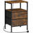 Side Table With Charging Station, Bedside Table With 2 USB Ports And Outlet, End Table With 2 Fabric Drawers, Sofa Side Table, Nightstand For Small Spaces