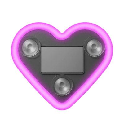 Neon lights Car Solar Heart LED Light