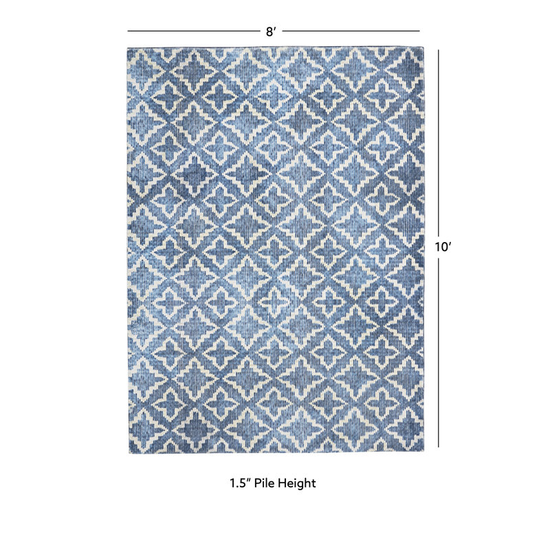 Antaniyah Faux Rabbit Fur Hand Tufted Rug, Rectangle 8' x 10'