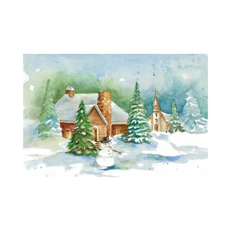Holiday Town I 1 Piece Wrapped Canvas Painting, 20.32 cm H x 30.48 cm W
