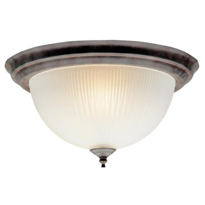Milwaukee Glass Flush Mount