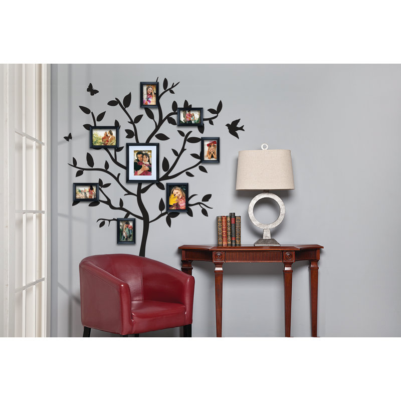 Ensemble de cadres photo 8 pièces walldecal tree