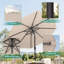 Parasol de patio 9 pi avec cadre en métal robuste à 8 nervures-1784794970