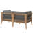 Modway Clearwater Outdoor Patio Teak Wood Loveseat-688855131