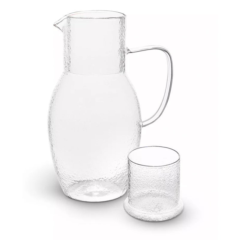 Ensemble de chambre à coucher avec pichet et verre