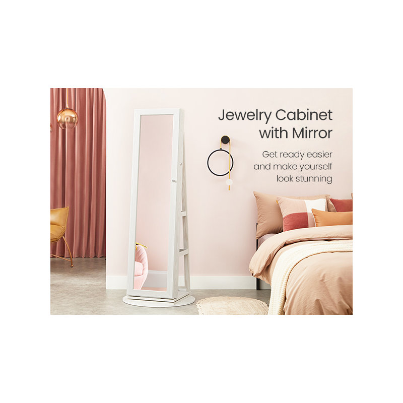 Armoire-penderie rotative 360 ° avec tablette de rangement Ebern Designs, verrouillable