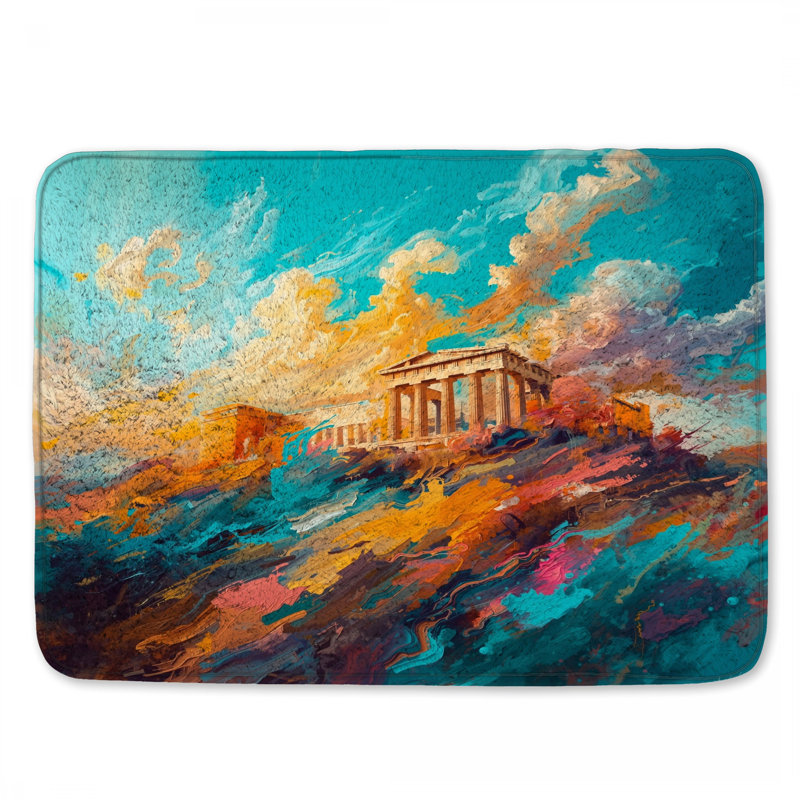 Tapis de bain Vibrant Parthenon, 24in W x 17in L
