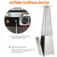 Downton Stainless Steel Propane Standing Patio Heater