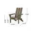 CHAISE ADIRONDack pliable ZUMA, chaise-291241101