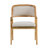 Benedict Mid-Century Modern Curved Upholstered Dining Chairs with Rubberwood Legs-1654879990
