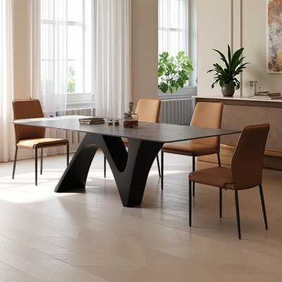 Simple Rectangular Design Dining Table