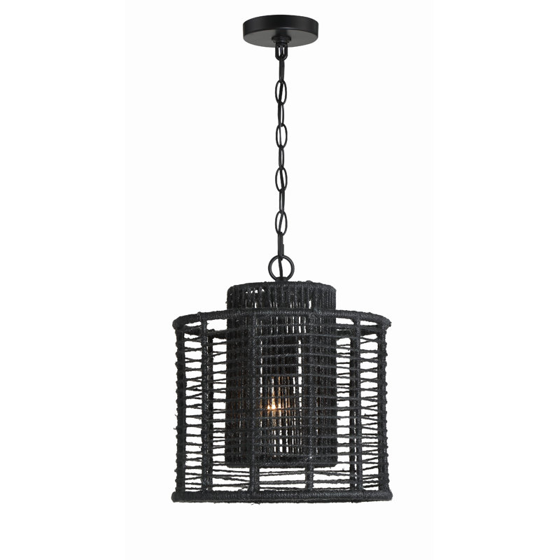 Karlie 1 - Light Drum Pendant, Matte Black