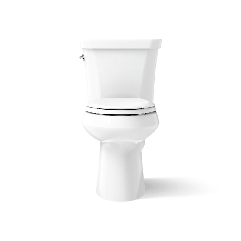 Highline 1.6 GPF Elongated Two-Piece Toilet, White, Left-Hand