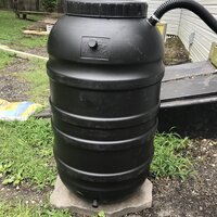 Baril carré collecteur d'eau, capacité de 55 gallons Free Garden