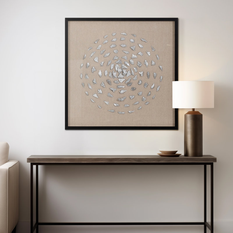 Décoration murale contemporaine en toile Aelani 30 x 30 Melnik