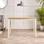 Alissah Solid Wood Farmhouse Extendable Dining Table - Traditional Rustic Kitchen Style -922542159-922542157