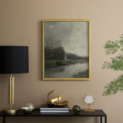 «Vintage Landscape», reproduction encadrée Cxxxix - bois massif