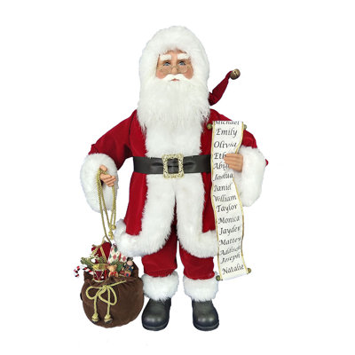 Père Noël traditionnel et liste de Kringle Klaus