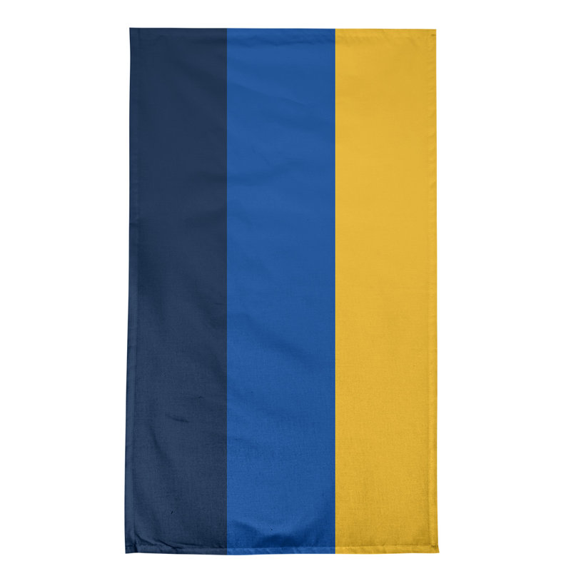 Anaheim Stripe Tea Towel Kitchen Towel, Poly Twill, Navy Blue/Royal Blue/Gold
