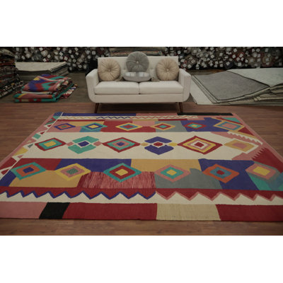 Handwoven Kilim Turkish Area Rug 8x10