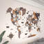 Carte du monde 3D en bois - art mural imprimé UV multicolore, décoration de maison et de bureau moderne-684135378-684135384