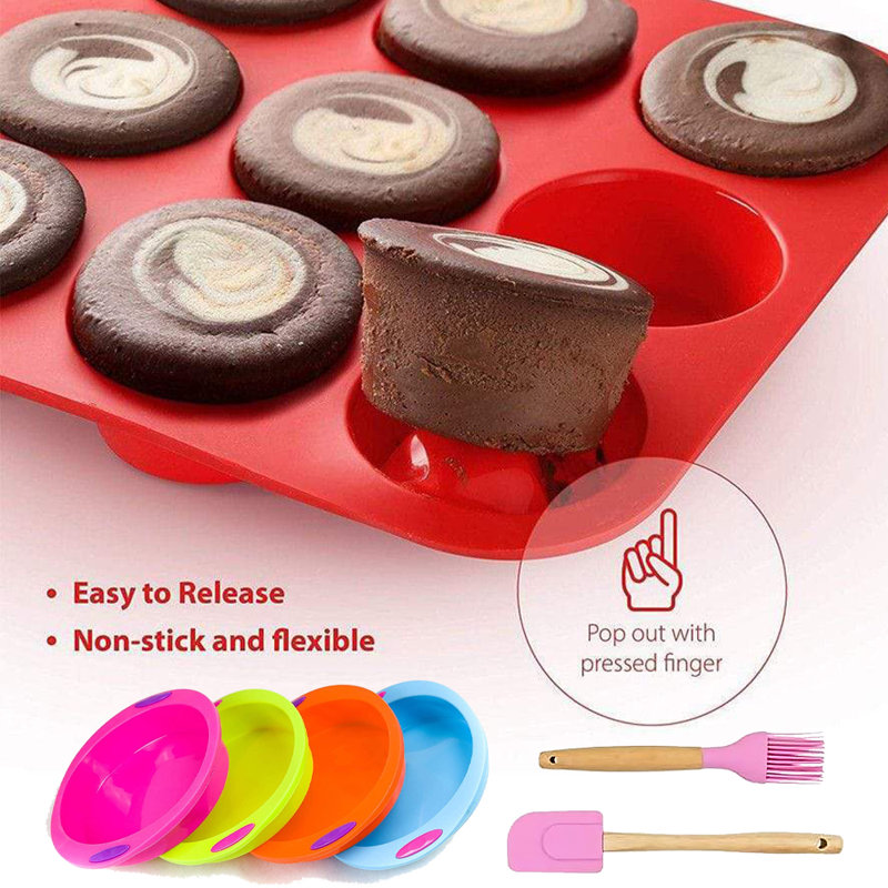 Belfry Kitchen Shian 3 Piece Non-Stick Silicone Bakeware Set