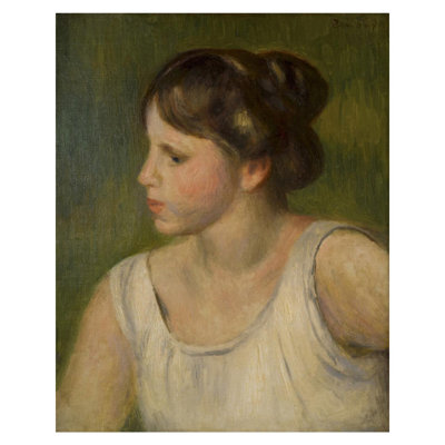Portrait of a Girl par Pierre-Auguste Renoir - Impression giclée