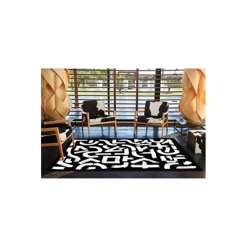 Tapis à rayures et à rayures, Rectangle 5 pi 1 po x 7 pi 7 po