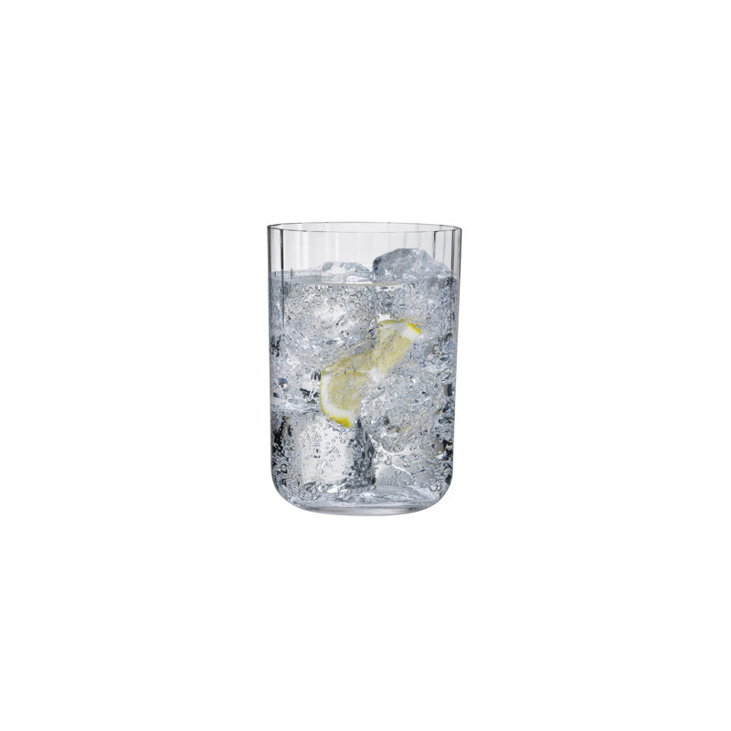 Neo Set of 2 Lead Free Crystal Long Drink Glasses 18 oz.