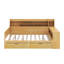Lit de jour double avec tablettes, tiroirs et bureau-2025665235