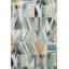 Tapis en polypropylène à motif rayé de couleur turquoise Neola-71711528