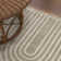 Megane MidCentury Art Deco Striped Arches Two-Tone High-Low Beige/Cream Rug