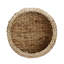 Round Water Hyacinth Wicker Basket with Handles, Eco-Friendly Home Organizer