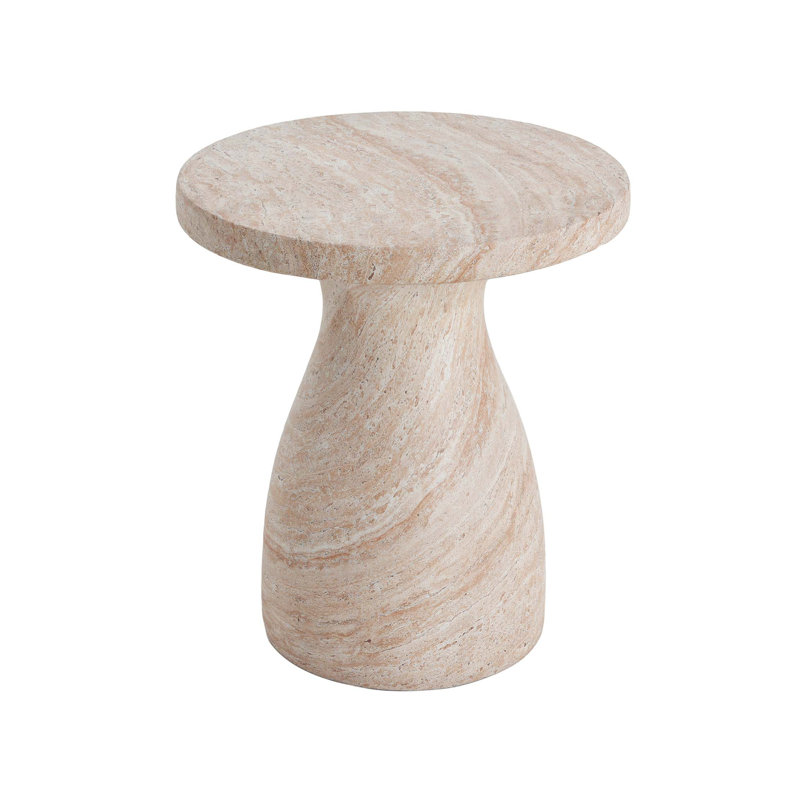 Table d'appoint en béton léger d'extérieur / d'intérieur Travertine