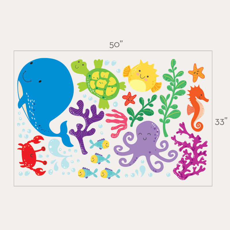 Décalcomanie murale under the sea