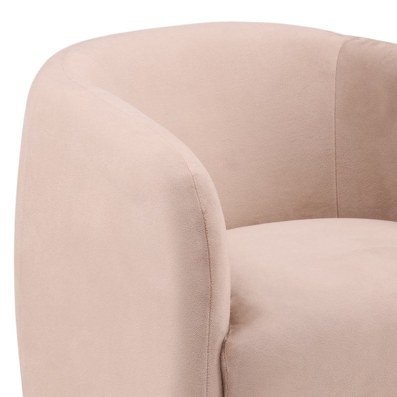 Neva Upholstered Swivel Chair, Onyx Mink