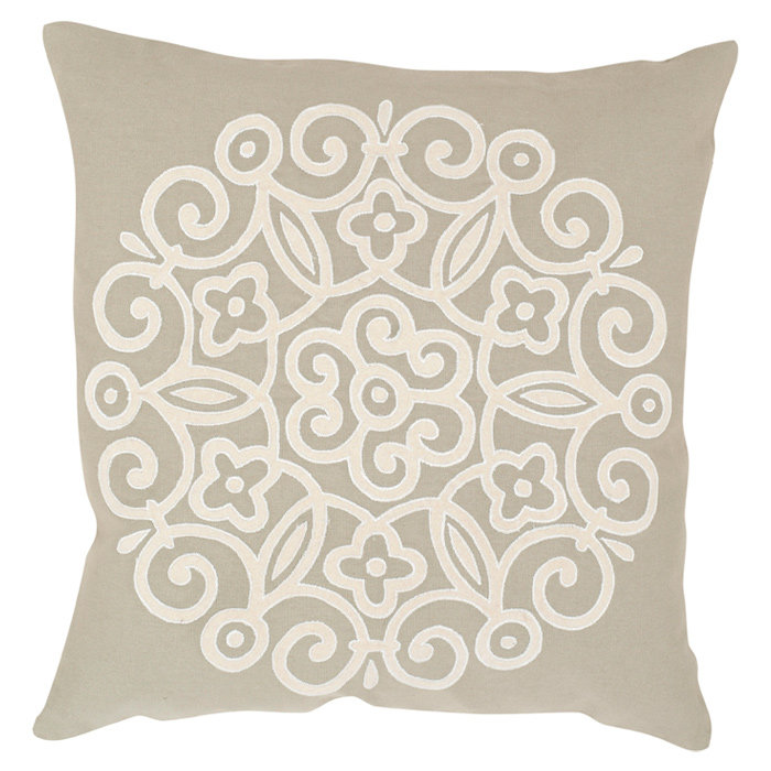 Coussin en coton joanna, 22 po x 22 po