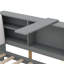 Lit plateforme en bois avec tête de lit, tablettes et 2 tiroirs-734817163