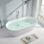 Baignoire de trempage autoportante 63 po. X 29,5 po. 63 po. X 29,5 po.
