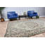 Grand tapis Oushak turc rétro avec motif en médaillon vert idéal pour la décoration de salon ou de plancher