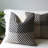 Handwoven Cotton Decorative Pillow Cover with Natural Beige Backing