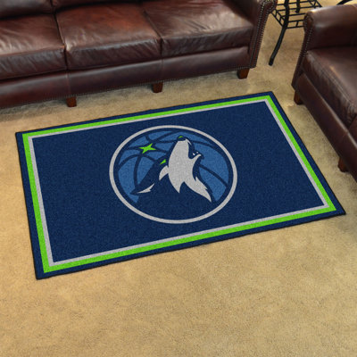 NBA Minnesota Timberwolves 72 in. x 48 in. Non-Slip Indoor Only Door Mat -  FANMATS, 59459