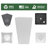 Finley Modern Recycled Plastic Indoor/Outdoor Square Vertical Planter-689302240-689302243
