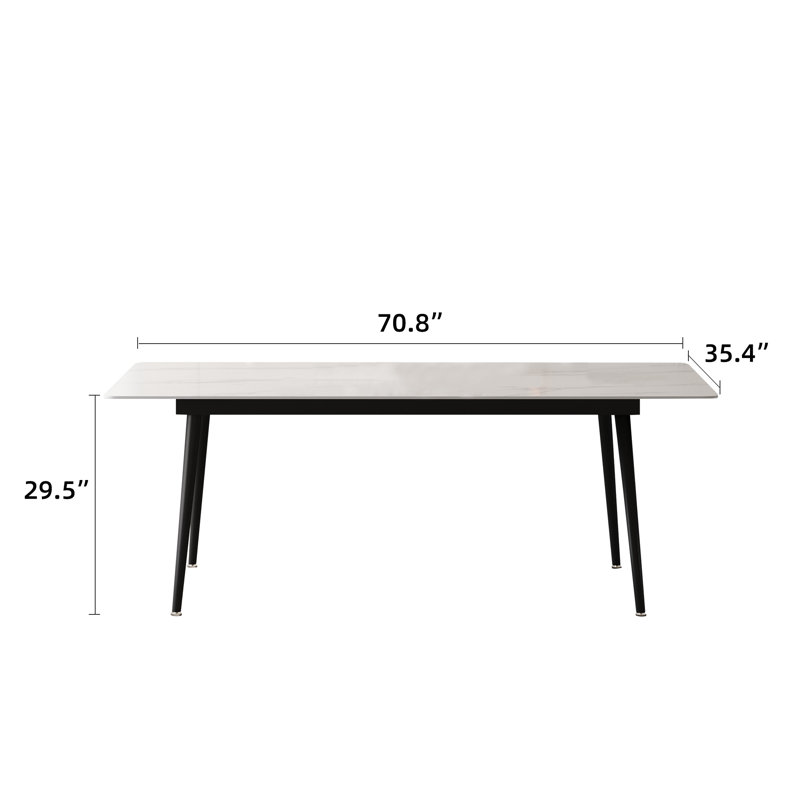 Ensemble de table et chaises de salle à manger 70,8 po