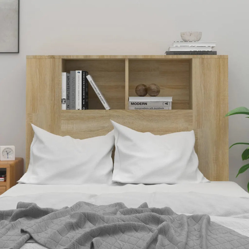 Melby Headboard Cabinet, Sonoma, Single (3')
