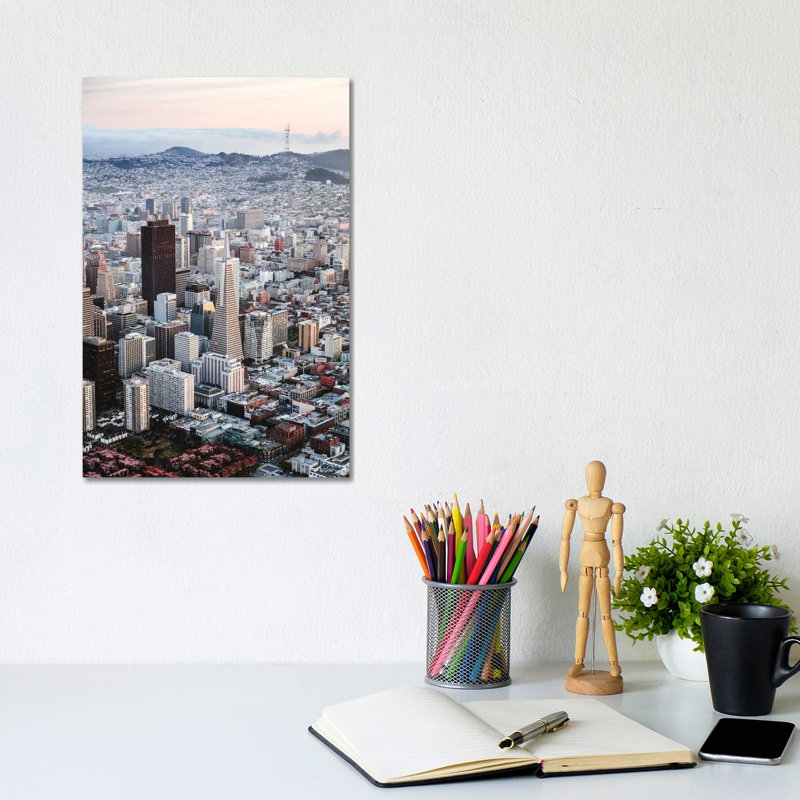 San Francisco Business District by Matteo Colombo - Wrapped Canvas Print, 20.32 cm H x 30.48 cm W