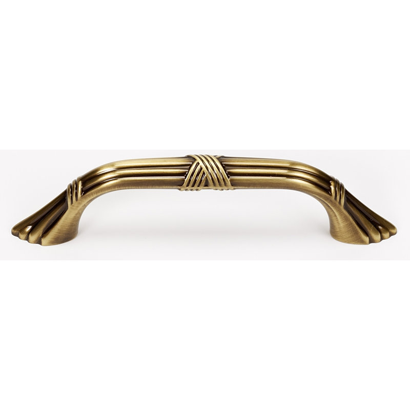 Ribbon And Reed Arch Pull, Antique English