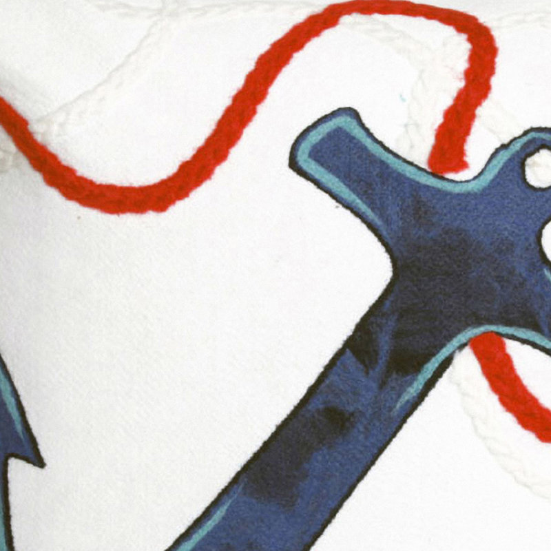 Housse et insert de coussin extérieur carré Anchor